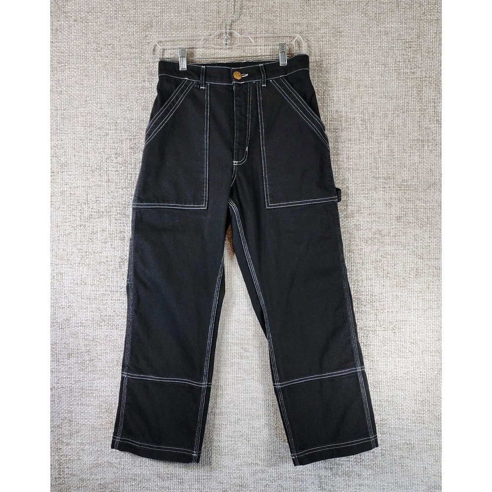 Big Bud Press Carpenter Jeans Womens XS Petite Black 14.5oz Denim 26x25 EUC